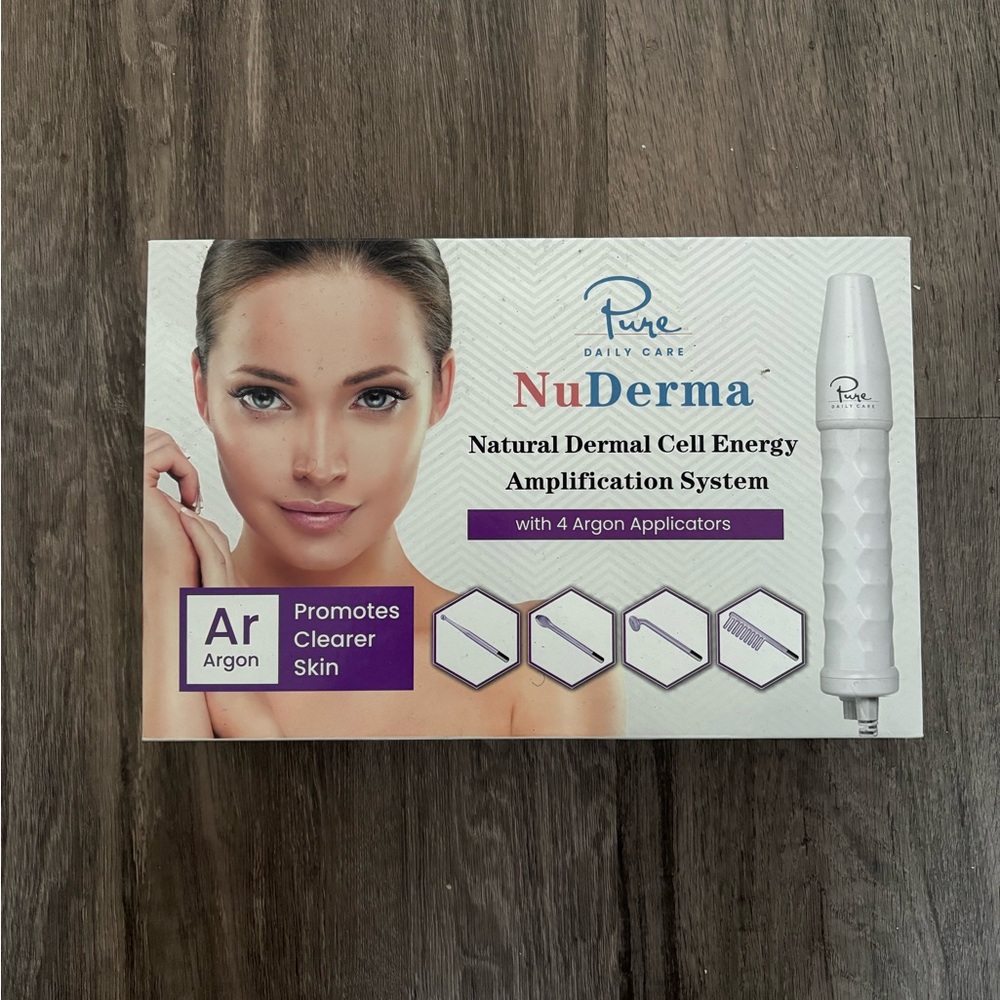NuDerma High Frequency Wand (Argon, 4 Applicators) - Open Box / Like New